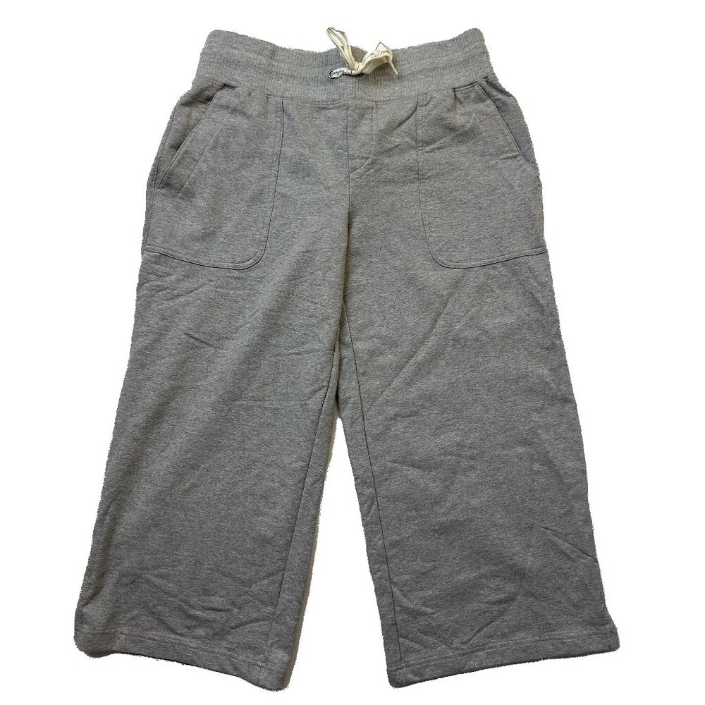 NWT - L.L. Bean Wide Leg Cropped Sweatpants - Small Petite